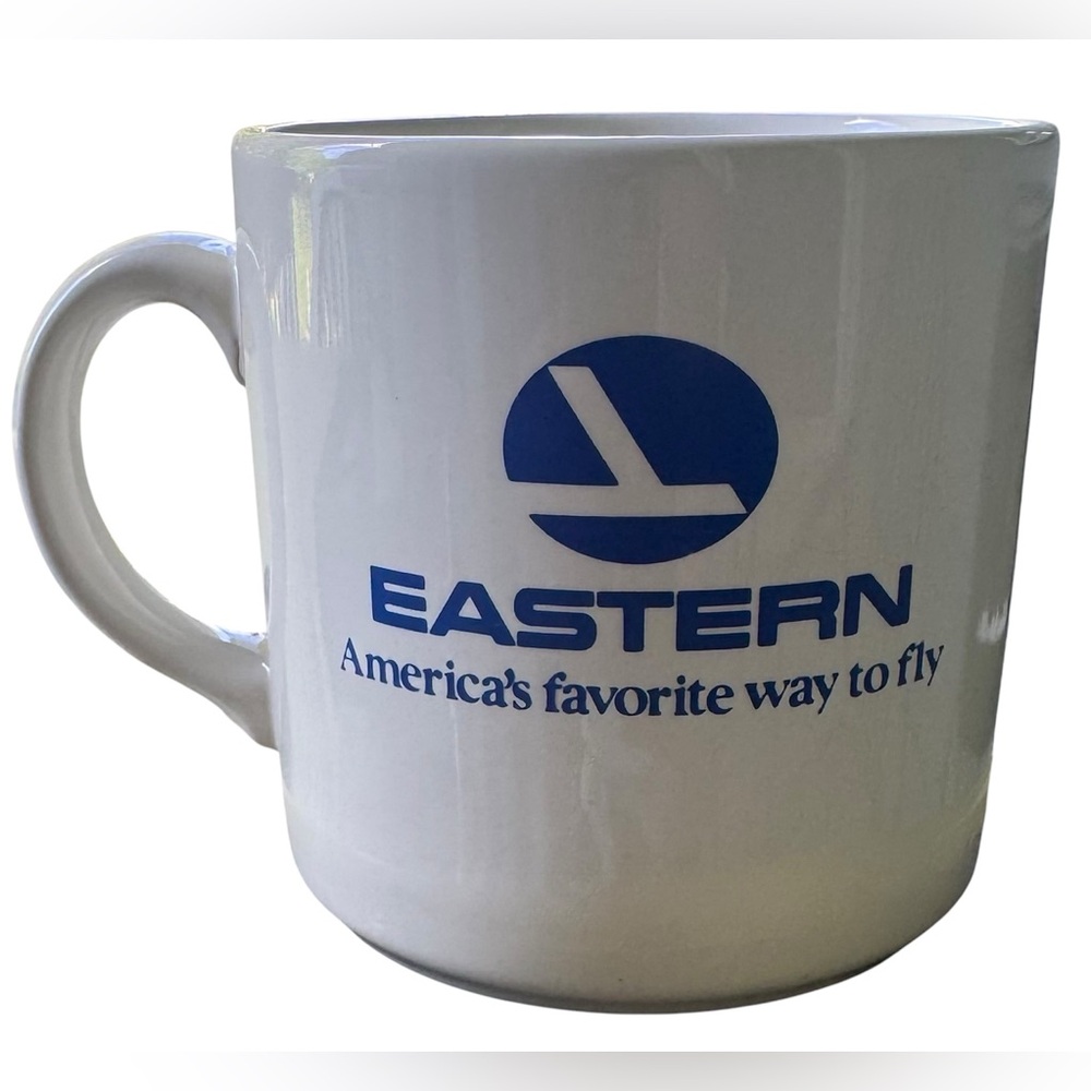 Eastern Pride Logo Blue and White Mug Obsolete VTG 10 Oz Collectible FPC England